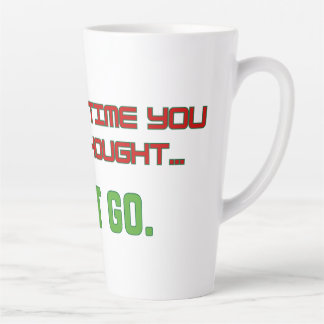 Caneca De Café Latte Deixe-o ir
