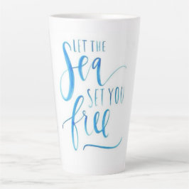 CANECA DE CAFÉ LATTE DEIXE O MAR TE LIBERTAR