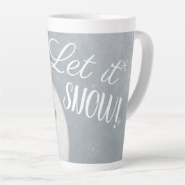 Caneca De Café Latte Deixe-o nevar