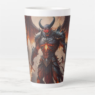 Caneca De Café Latte Demônio da Fieria Mítica