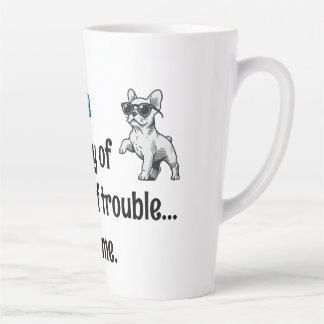 Caneca De Café Latte Demure Frenchie Mug
