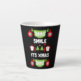 Caneca De Café Latte Dental Doctor Xmas