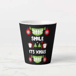 Caneca De Café Latte Dental Doctor Xmas