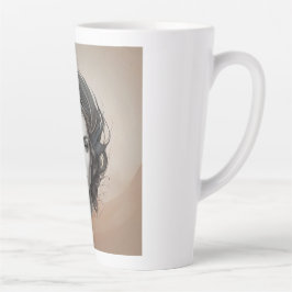 Caneca De Café Latte dentro out vivid girl