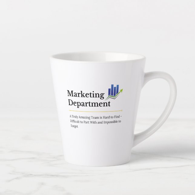 Caneca De Café Latte Departamento de Marketing (Direita)