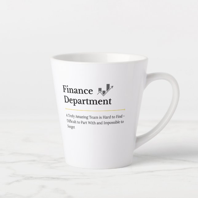 Caneca De Café Latte Departamento Financeiro Café Mug (Direita)