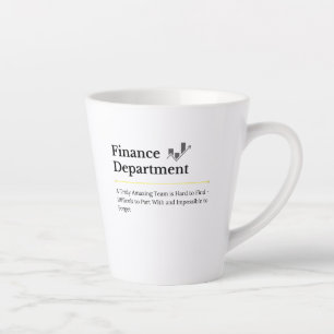 Caneca De Café Latte Departamento Financeiro Café Mug