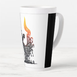 Caneca De Café Latte Derreter Dançarino de Flamenco