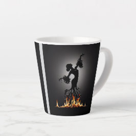 Caneca De Café Latte Derreter Dançarino de Flamenco