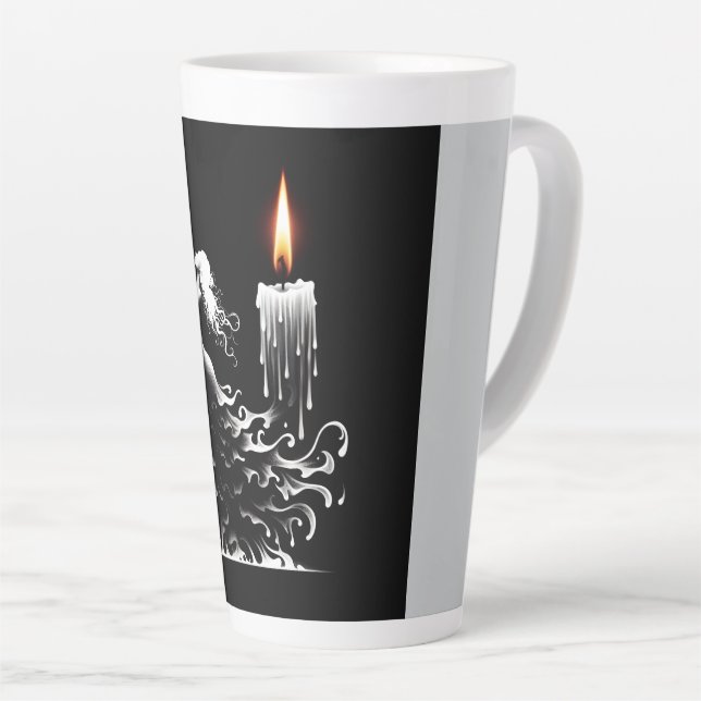 Caneca De Café Latte Derreter Dançarino de Flamenco (Ângulo direito)