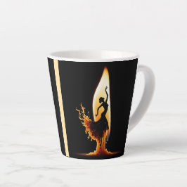 Caneca De Café Latte Derreter Dançarino de Flamenco