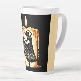 Caneca De Café Latte Derreter Dançarino de Flamenco