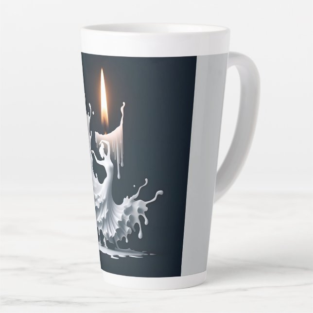 Caneca De Café Latte Derreter Dançarino de Flamenco (Ângulo direito)