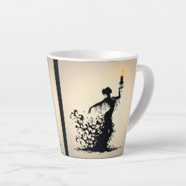 Caneca De Café Latte Derreter Dançarino de Flamenco