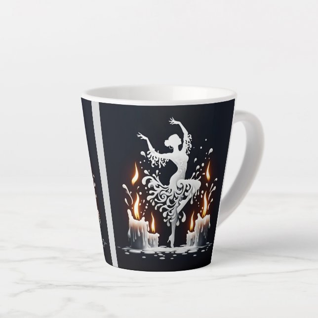 Caneca De Café Latte Derreter Dançarino de Flamenco (Ângulo direito)