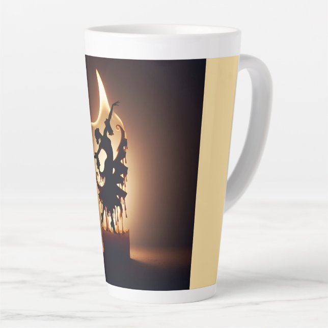 Caneca De Café Latte Derreter Dançarino de Flamenco (Ângulo direito)