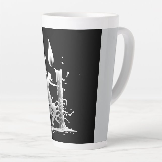 Caneca De Café Latte Derreter Dançarino de Flamenco (Ângulo direito)