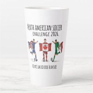 Caneca De Café Latte Desafio de Futebol da América do Norte Unidade 202
