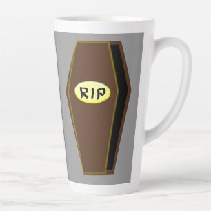 Caneca De Café Latte Descanse em Desgraça
