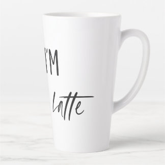 Caneca De Café Latte Desculpe, sou Latte Mug