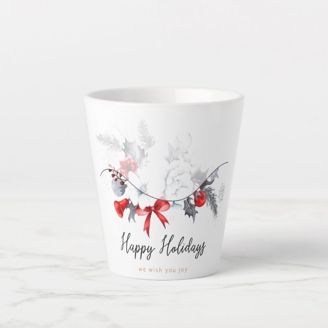 Caneca De Café Latte Desejando-Te Joy Latte Mug (Frente)