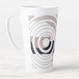 Caneca De Café Latte desenho abstrato de caneca de latte