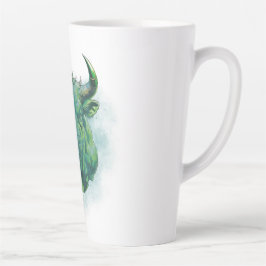 Caneca De Café Latte Desenho de touro | Lembrete | Motivação