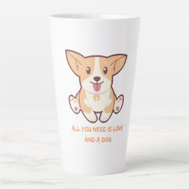 Caneca De Café Latte Desenhos Perfeitos para Amantes de Cães e Presente
