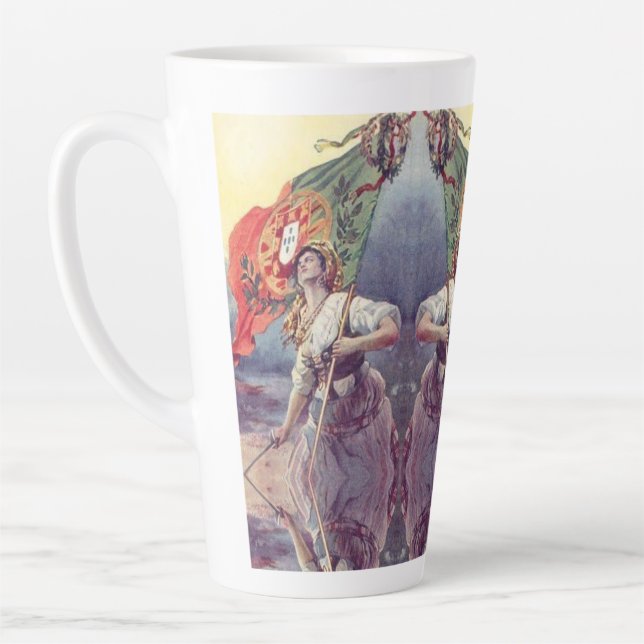 Caneca De Café Latte desenhos portugueses  (Esquerda)