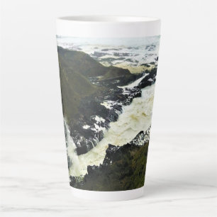 Caneca De Café Latte Desfiladeiro de Cook, Cape Perpetua, Costa de Oreg