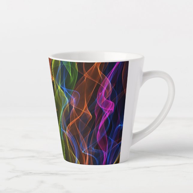 Caneca De Café Latte Design abstrato (Direita)