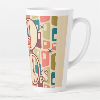 Caneca De Café Latte design da Década de 1950