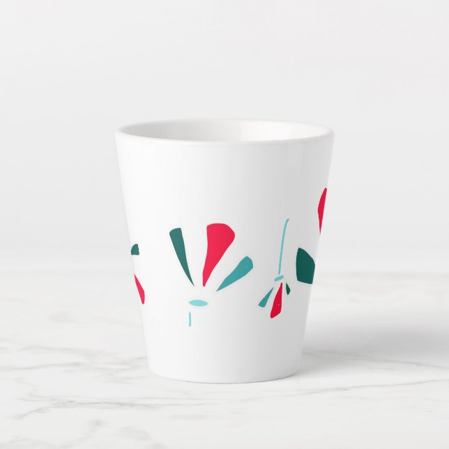 Caneca De Café Latte Design da linha verbal (Frente)