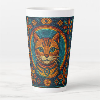 Caneca De Café Latte Design da tampa do gatinho