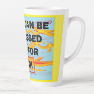 Caneca De Café Latte Design de arte de mensagem para aqueles que gostam