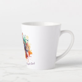 Caneca De Café Latte design de gato