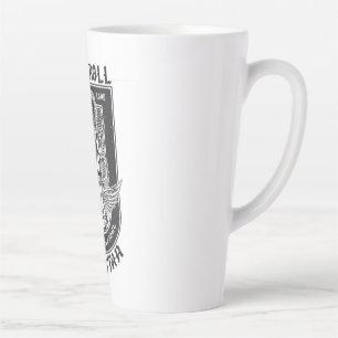 Caneca De Café Latte Design de Guitar Rock