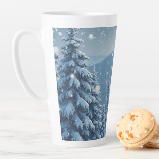 Caneca De Café Latte Design de inverno