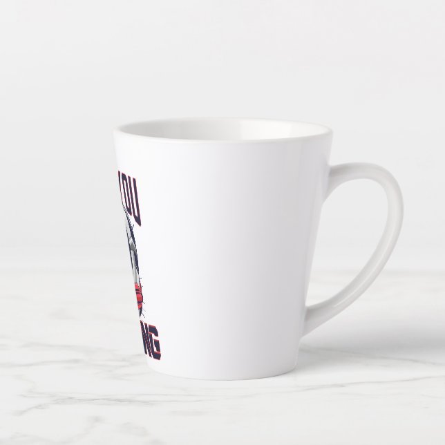 Caneca De Café Latte Design de jogos com fone de ouvido (Direita)