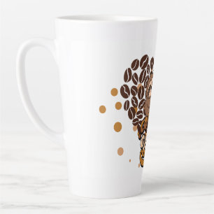 Caneca De Café Latte design de vibrações de café