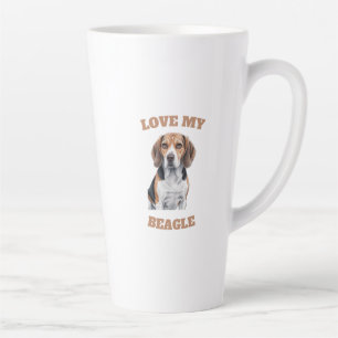 Caneca De Café Latte Design do Beagle Lover