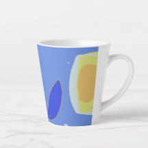 Design Latte Mug, colorido e divertido