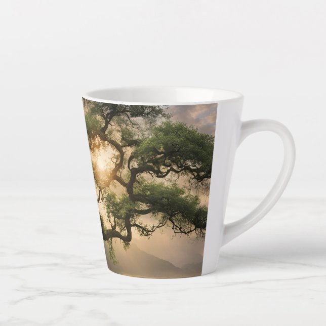 Caneca De Café Latte Design natural (Direita)