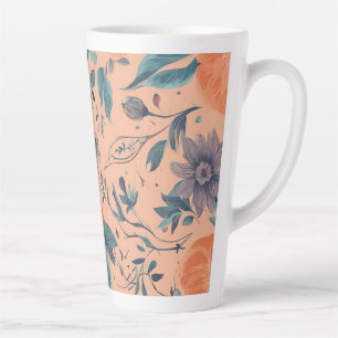 Caneca De Café Latte Design oral grande