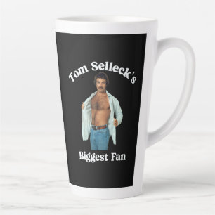 Caneca De Café Latte Design Retro no Estilo do Maior Fã de Tom Selleck