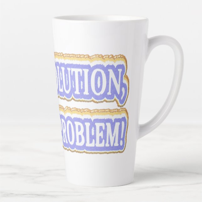 Caneca De Café Latte Design Trabalho de arte Básico Sobre O Comprar "BE (Direita)