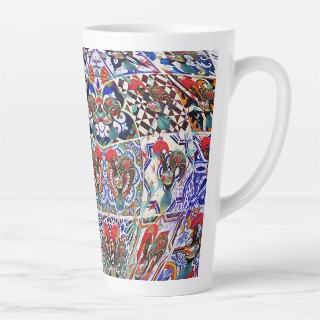 Caneca De Café Latte Designs portuguesas (Direita)
