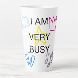 Caneca De Café Latte Designs Únicos Estou Muito Ocupado