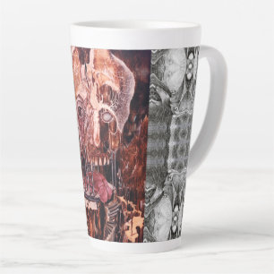CANECA DE CAFÉ LATTE DETERIORAÇÃO DA MENTE SOBRE A MATÉRIA