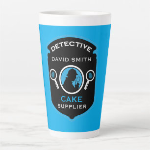 Caneca De Café Latte Detetive Themed Funny Gift